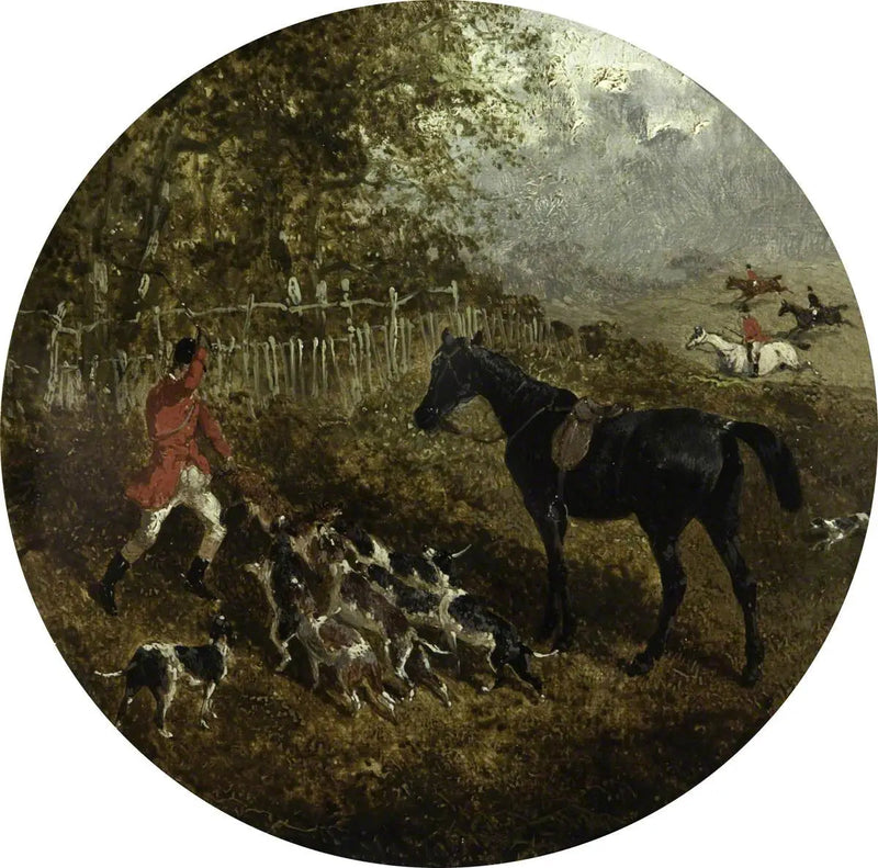 Ocho escenas circulares de caza de zorros: la muerte - John Frederick Herring, Sr.
