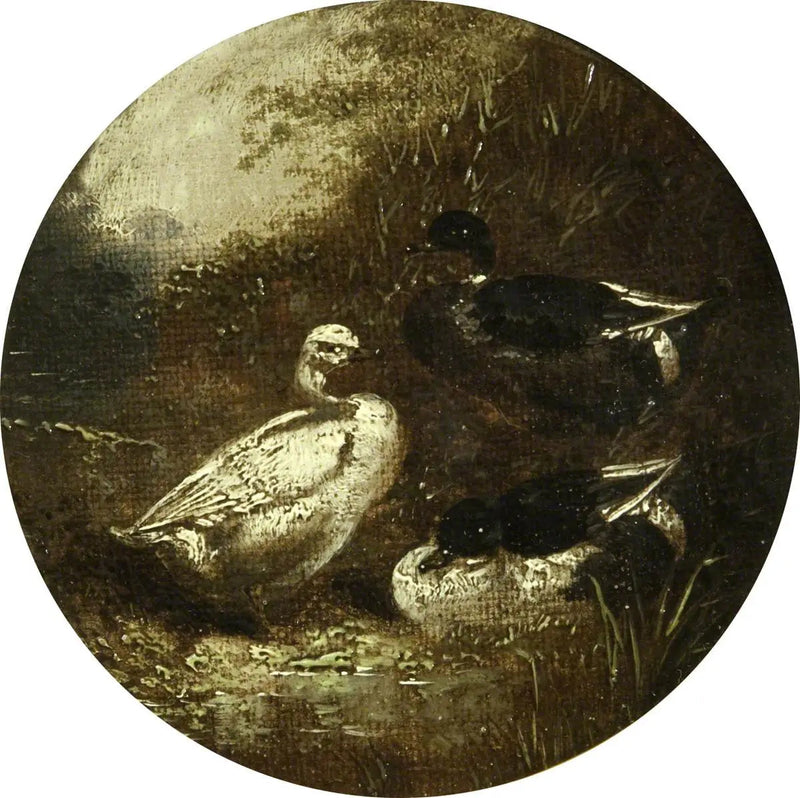 Ocho escenas de granja circulares: Patos - John Frederick Herring, Sr.