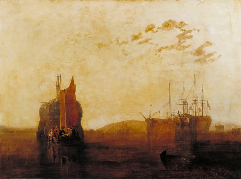 Hulks en el Tamar - J. M. W. Turner