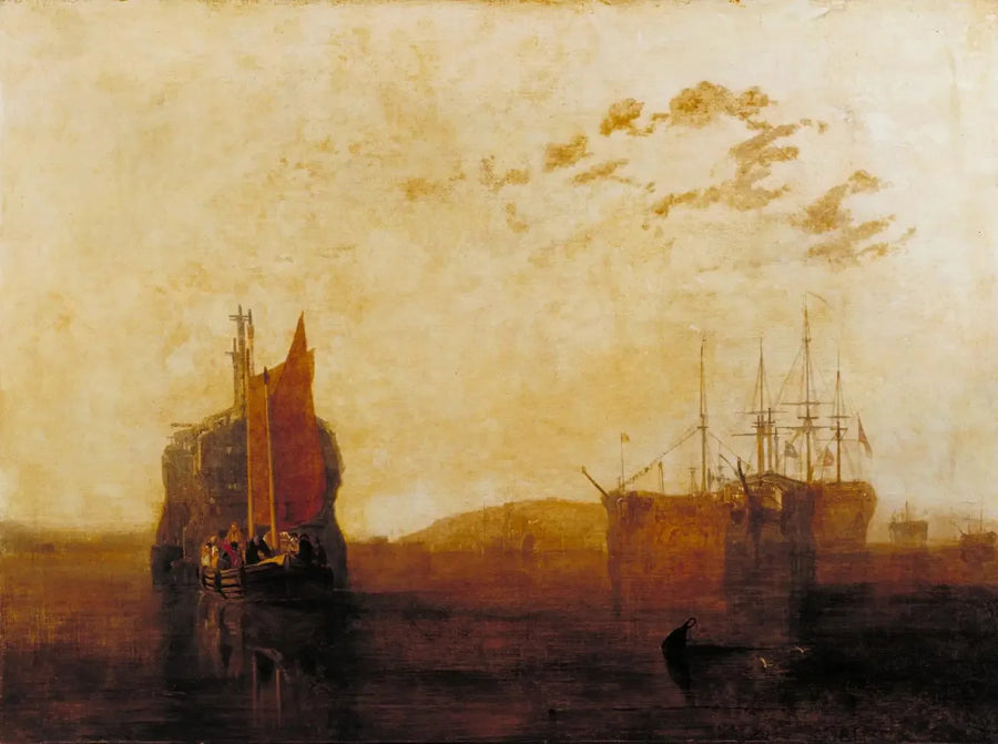 Hulks en el Tamar - J. M. W. Turner