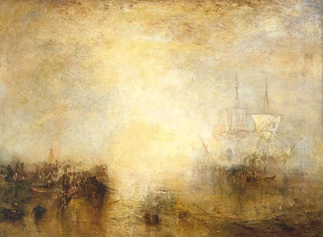 ‘Hurrah! for the Whaler Erebus! Another Fish!’ - J. M. W. Turner image 1 copie peinte à la main à l’huile