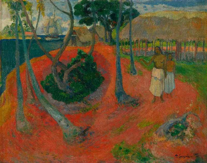 Idilio en Tahití - Paul Gauguin