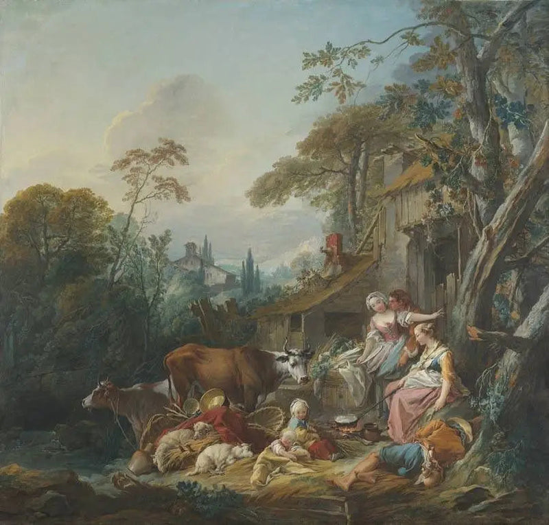 Idilio rural - François Boucher