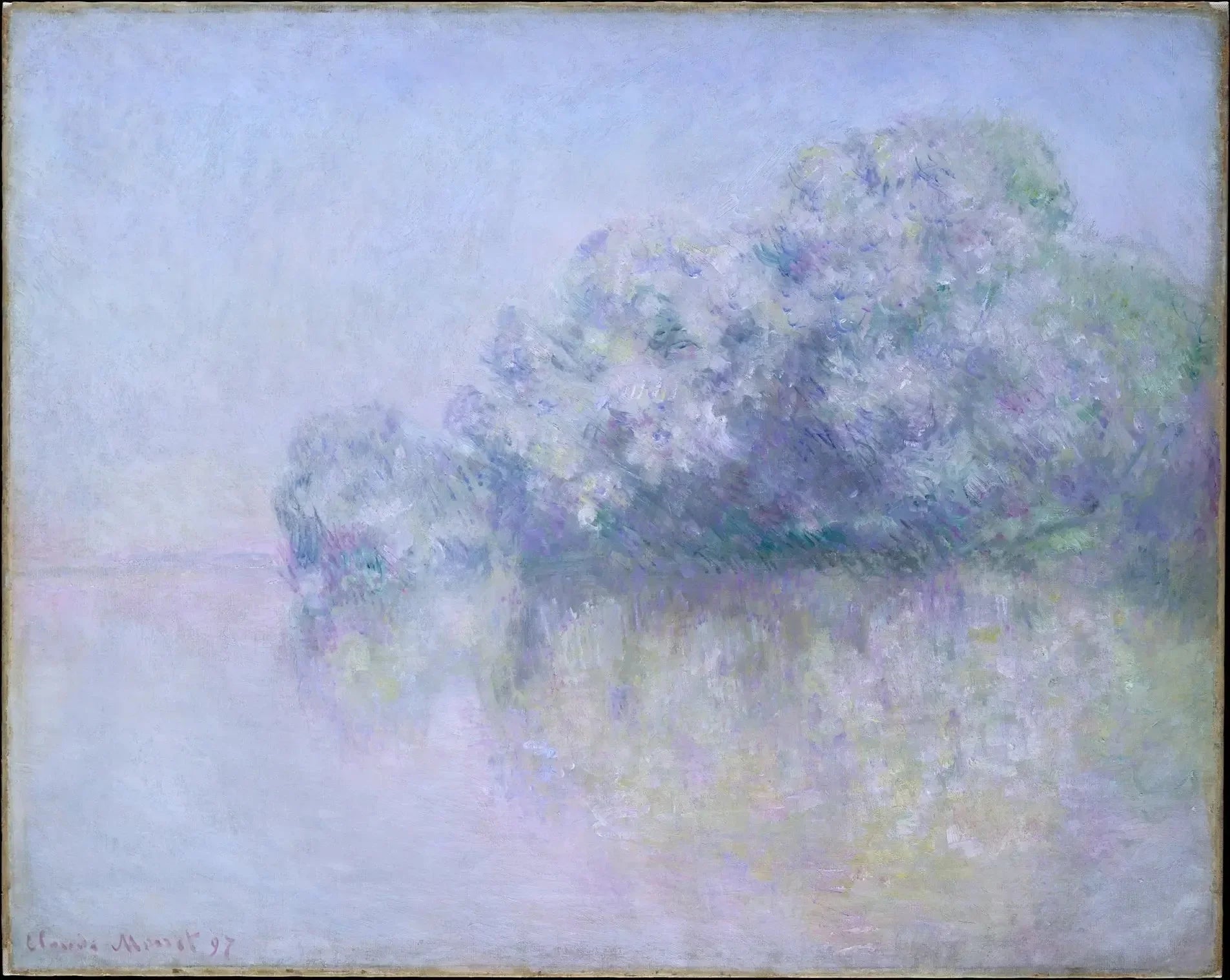 Île aux Orties près de Vernon - Claude Monet image 1 reproduction de peinture à l’huile