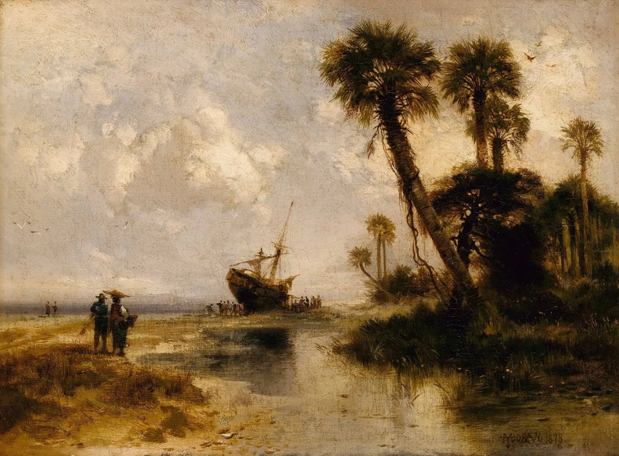 Isla de Fort George, Florida - Thomas Moran