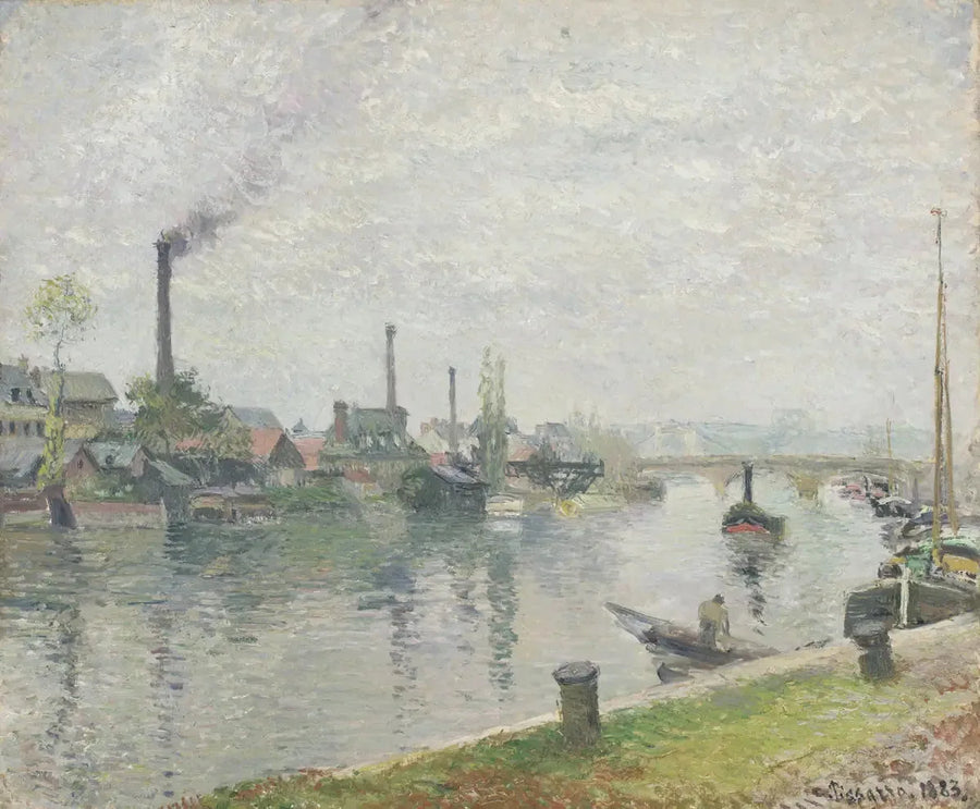 Isla Lacroix en Ruan - Camille Pissarro