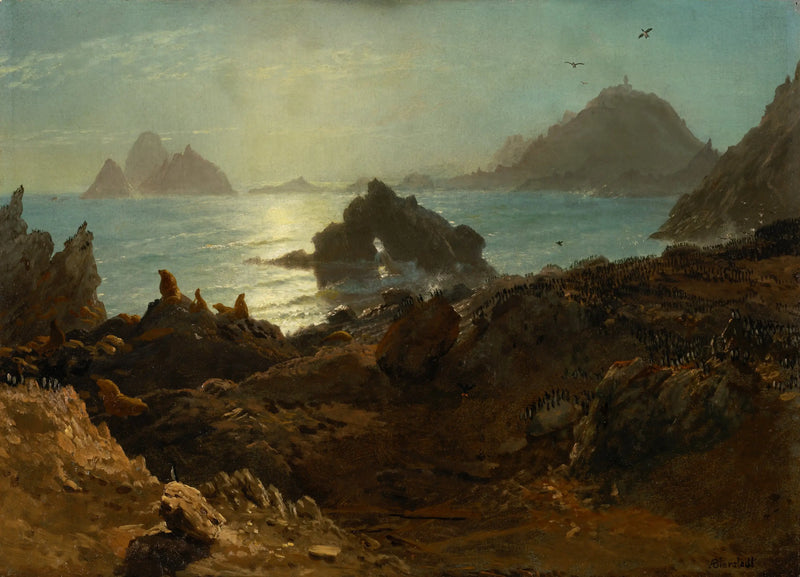 Islas Farallón, Océano Pacífico, California - Albert Bierstadt