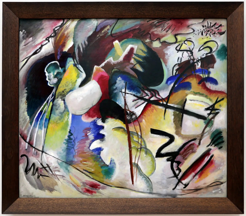 Imagen con una forma blanca - Vassily Kandinsky