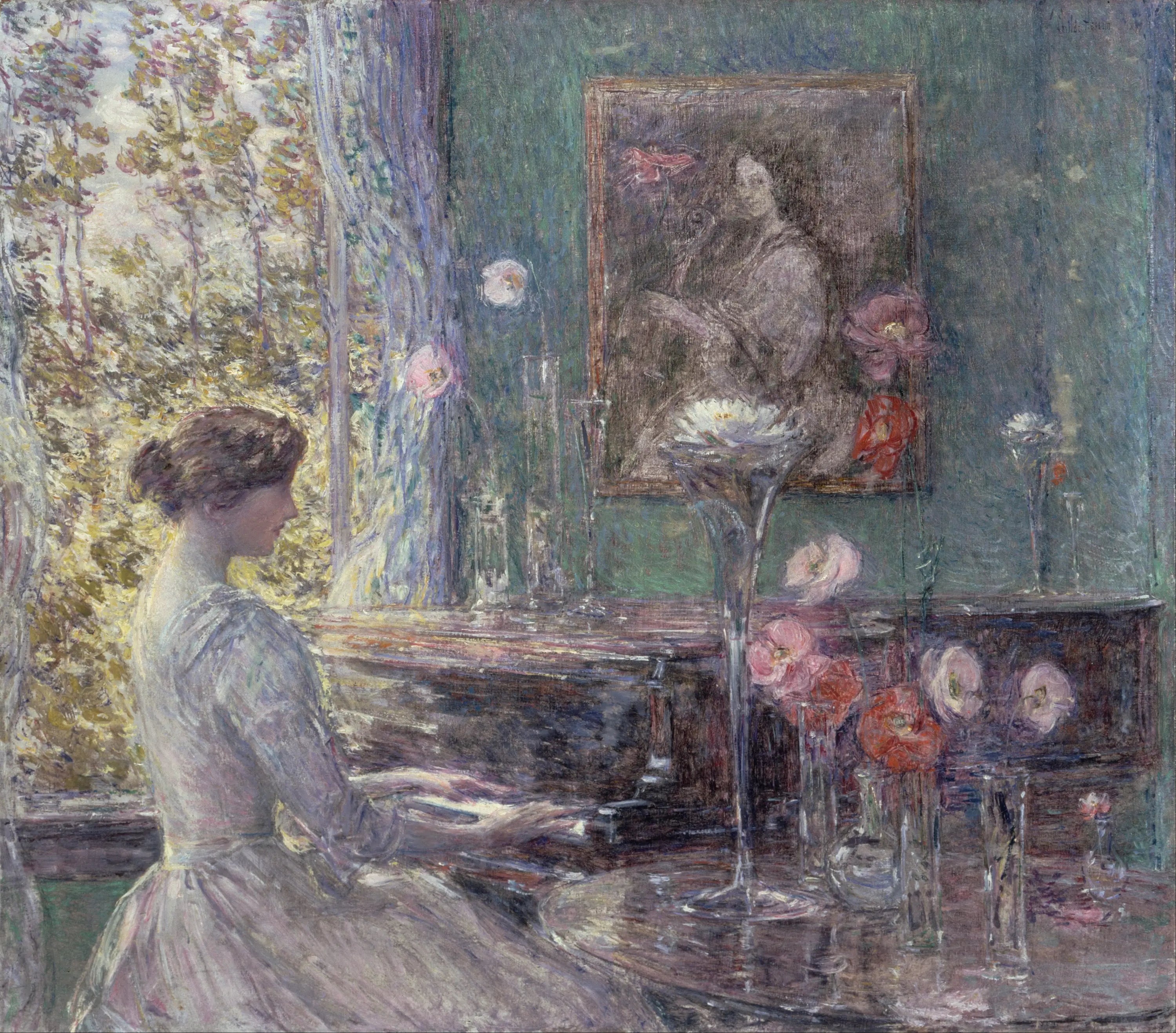Improvisation - Childe Hassam image 1 tableau peint à l’huile sur toile