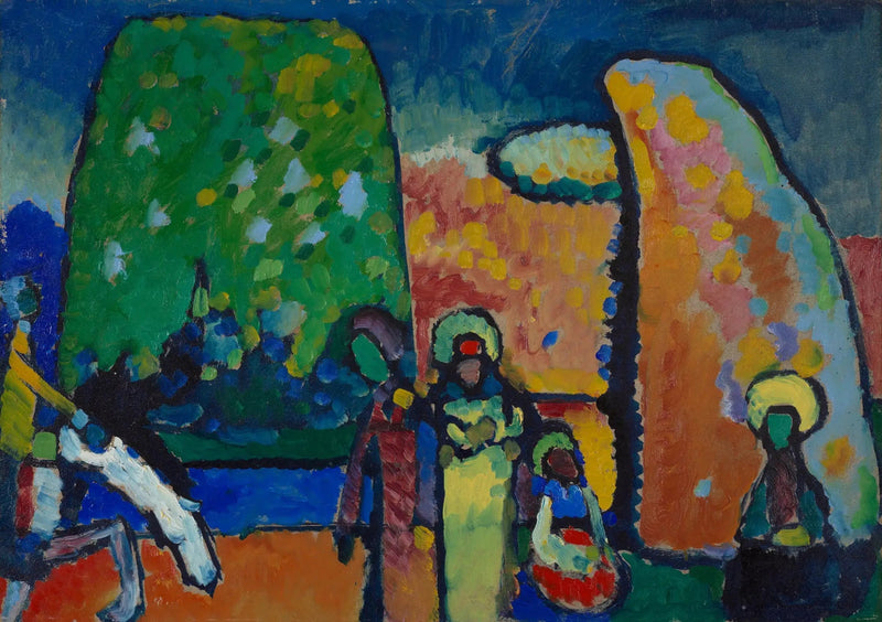 Improvisación n° 2 Marcha fúnebre (estudio) - Vassily Kandinsky