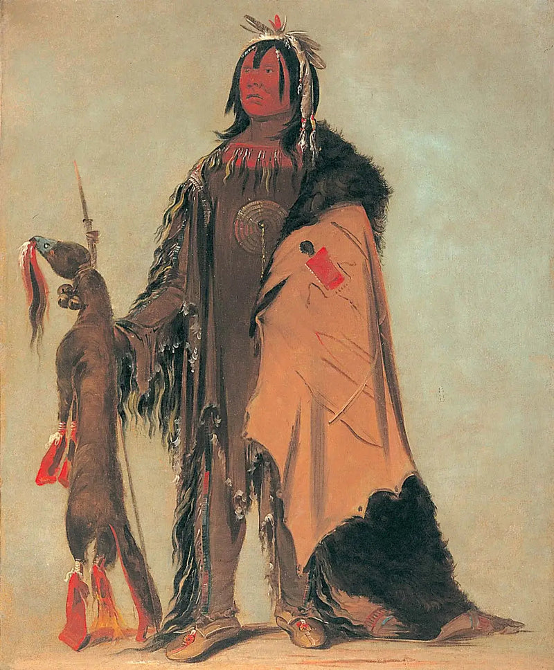 In-ne-ó-cose, el niño de Buffalo, un guerrero - George Catlin