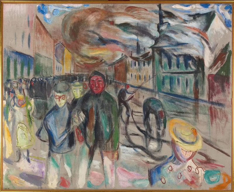 Incendio en Grønland - Edvard Munch