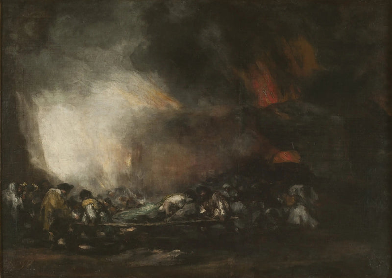 Incendio de un hospital - Francisco de Goya