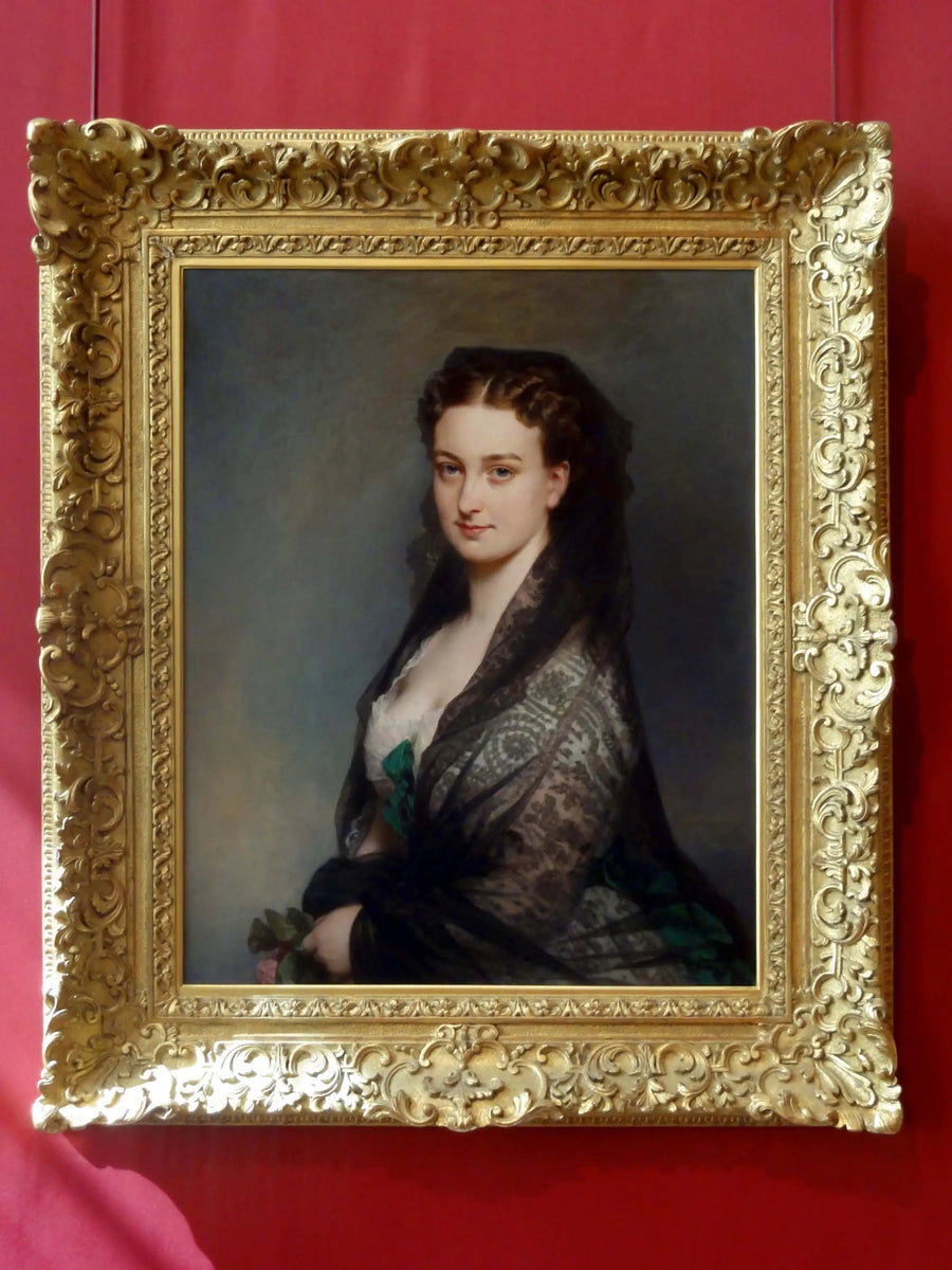 Inconocida con mantilla - Franz Xaver Winterhalter