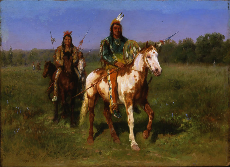 Indios a caballo armados con lanzas - Rosa Bonheur