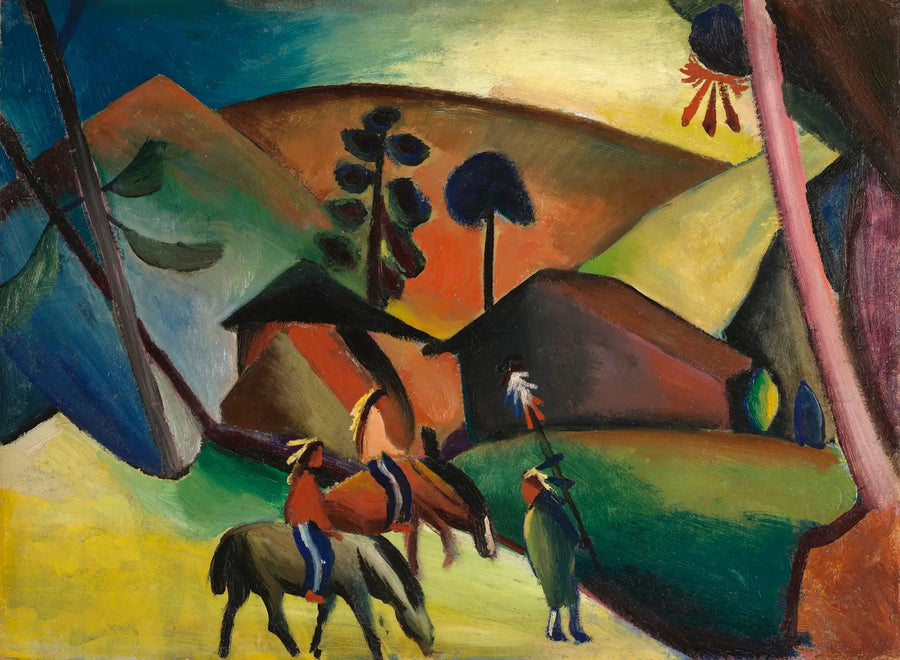 Indios a caballo - August Macke