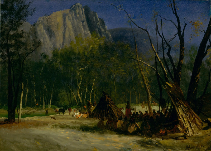 Indios en el Consejo, California - Albert Bierstadt
