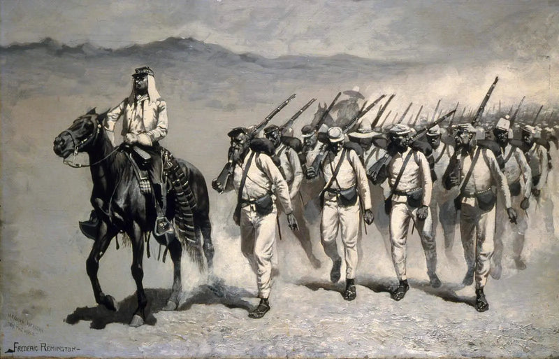 Infantería mexicana « En marcha » - Frederic Remington