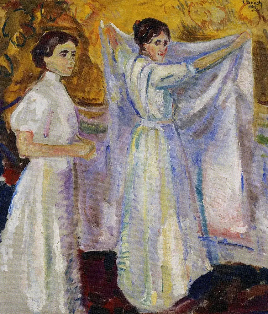 Enfermeras inquilinas una hoja - Edvard Munch