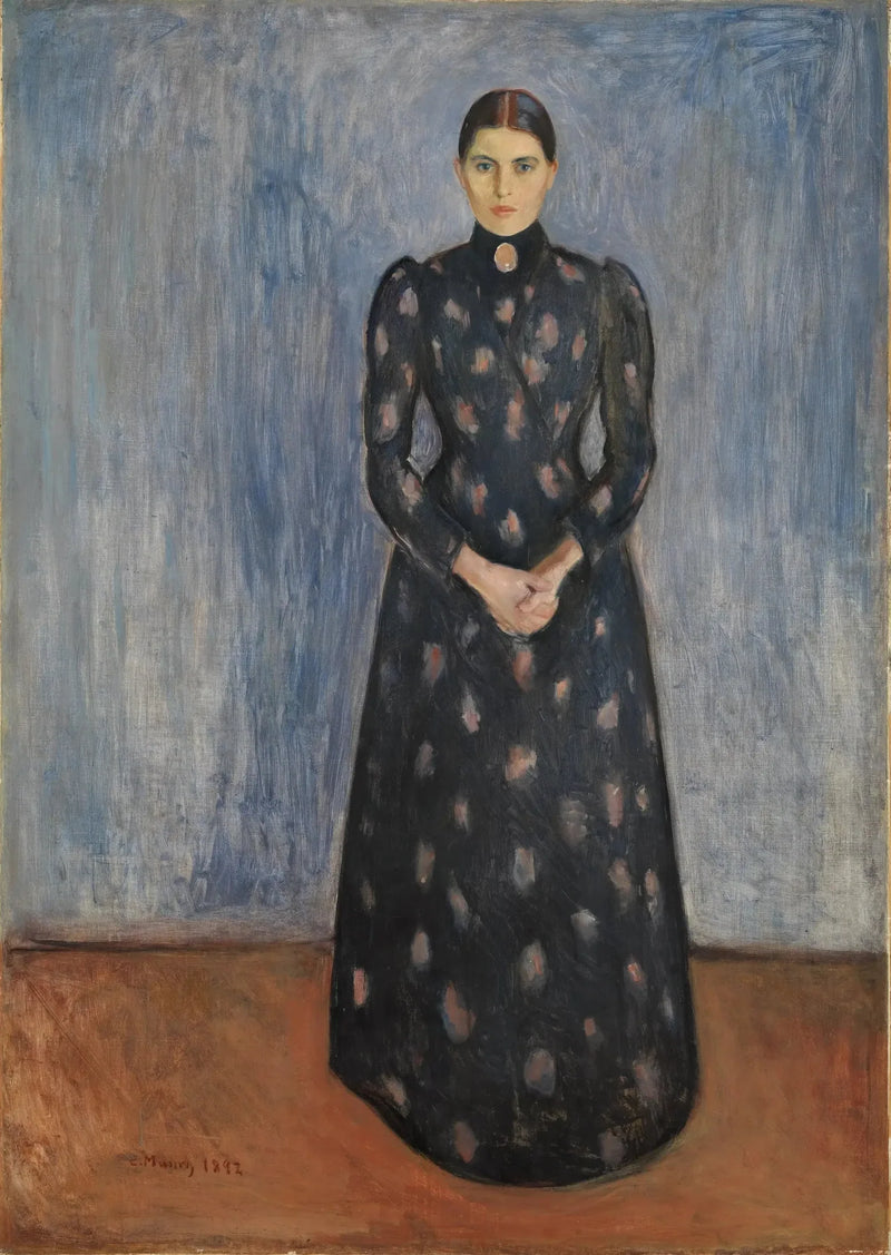 Inger en negro y violeta - Edvard Munch