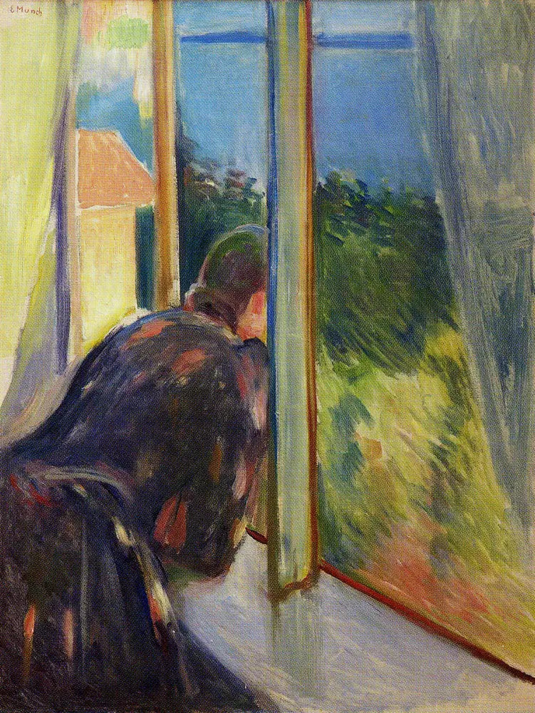 Inger cerca de la ventana - Edvard Munch