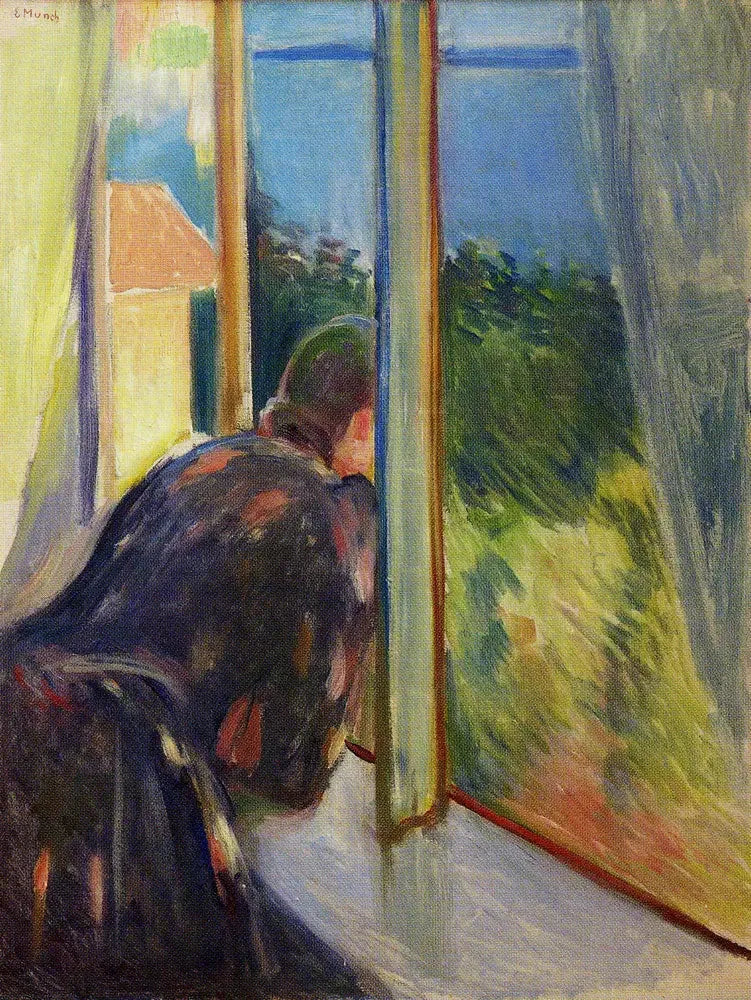 Inger cerca de la ventana - Edvard Munch