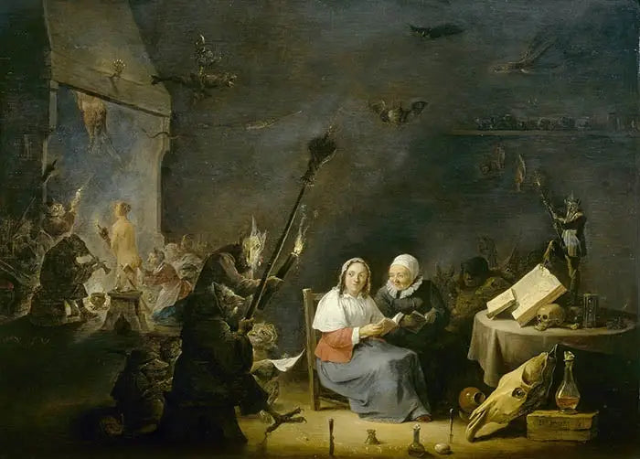 Inicio de la bruja - David Teniers el Joven