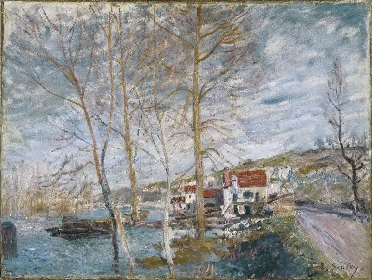 Inundación en Moret - Alfred Sisley