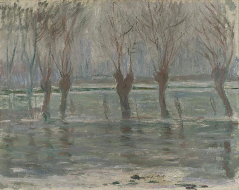 La inundación, Galería Nacional NG6278 W1439 - Claude Monet