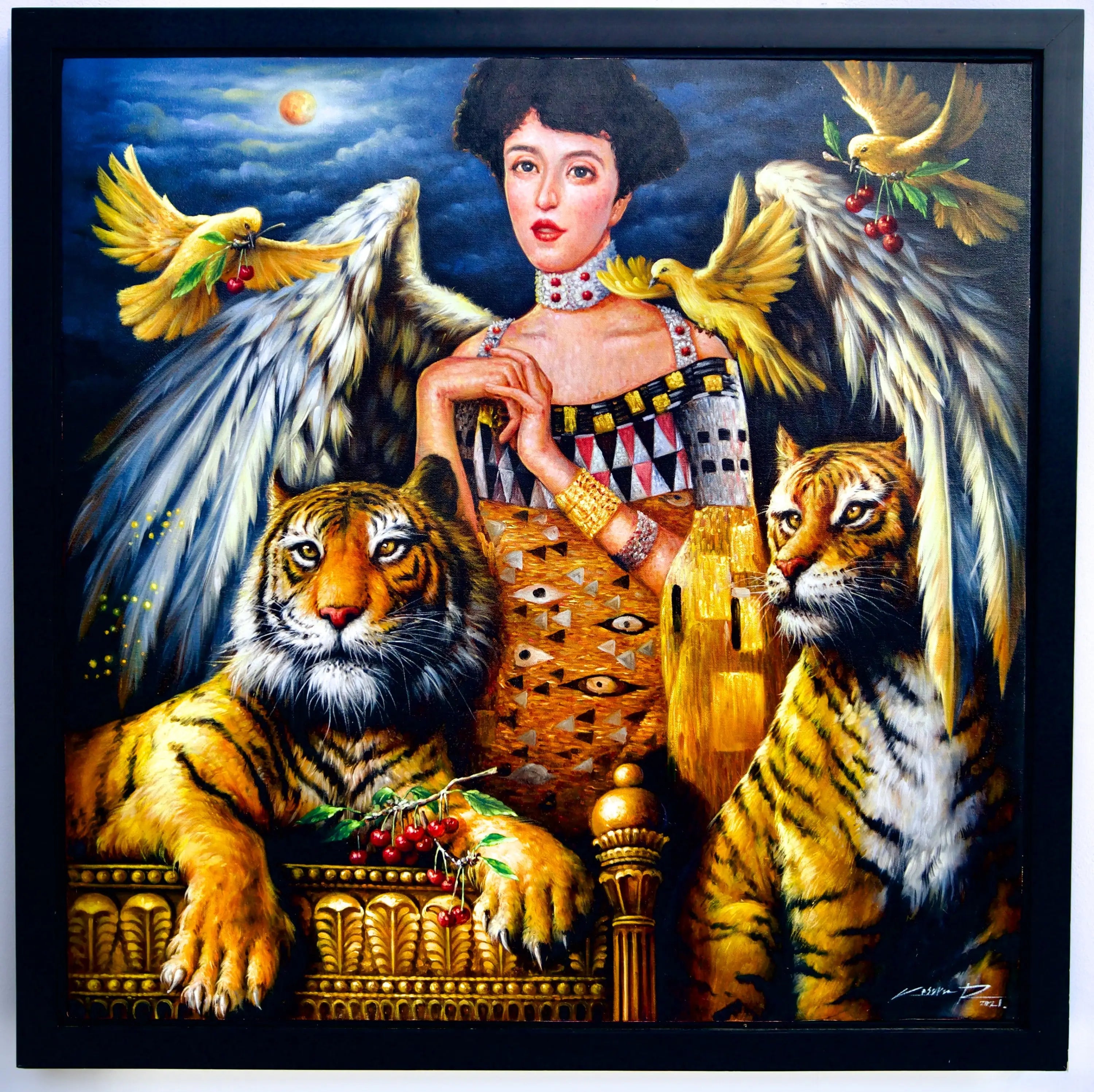 Inspiration d'Adele Bloch-Bauer | 80 x 80 cm image 1 reproduction d’œuvre d’art à l’huile