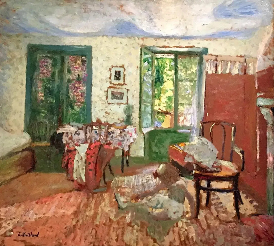 Interior. Annette al pie de una silla - Édouard Vuillard