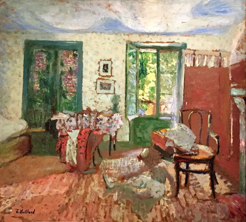 Interior. Annette al pie de una silla - Édouard Vuillard