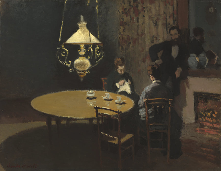 Interior, después de la cena W130 - Claude Monet