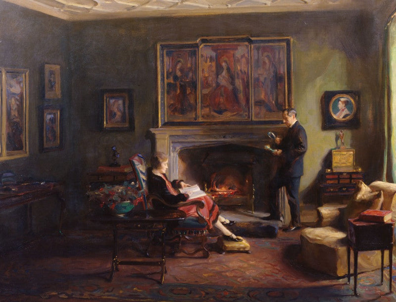 Interior con el vizconde y la vizcondesa Lee de Fareham - Philip de Laszlo