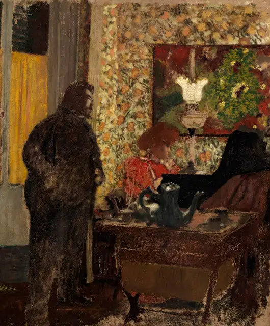 Interior con Misia Natanson al piano - Édouard Vuillard