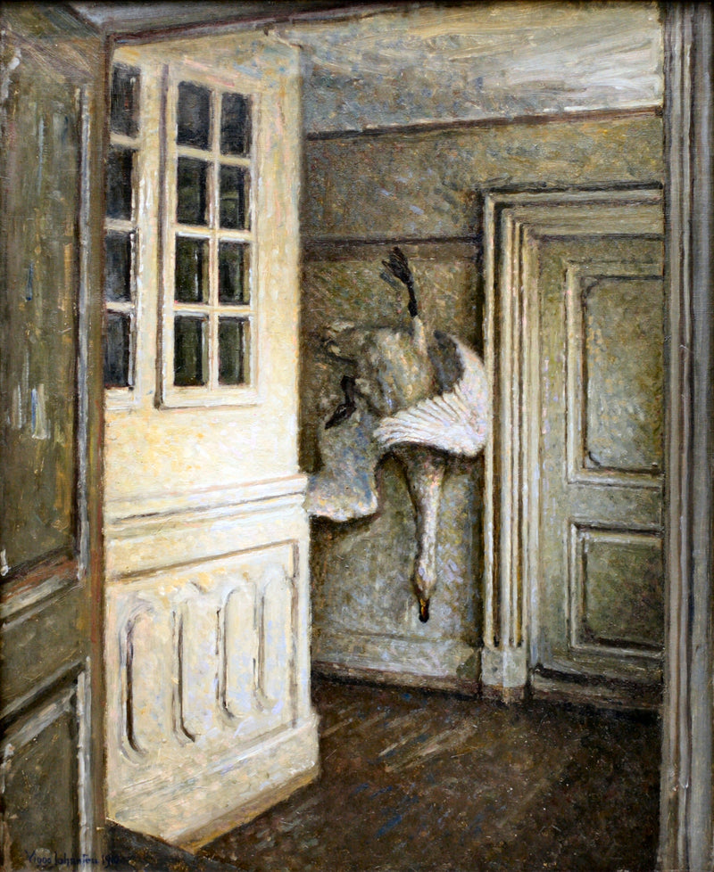 Interior con un cisne muerto - Viggo Johansen