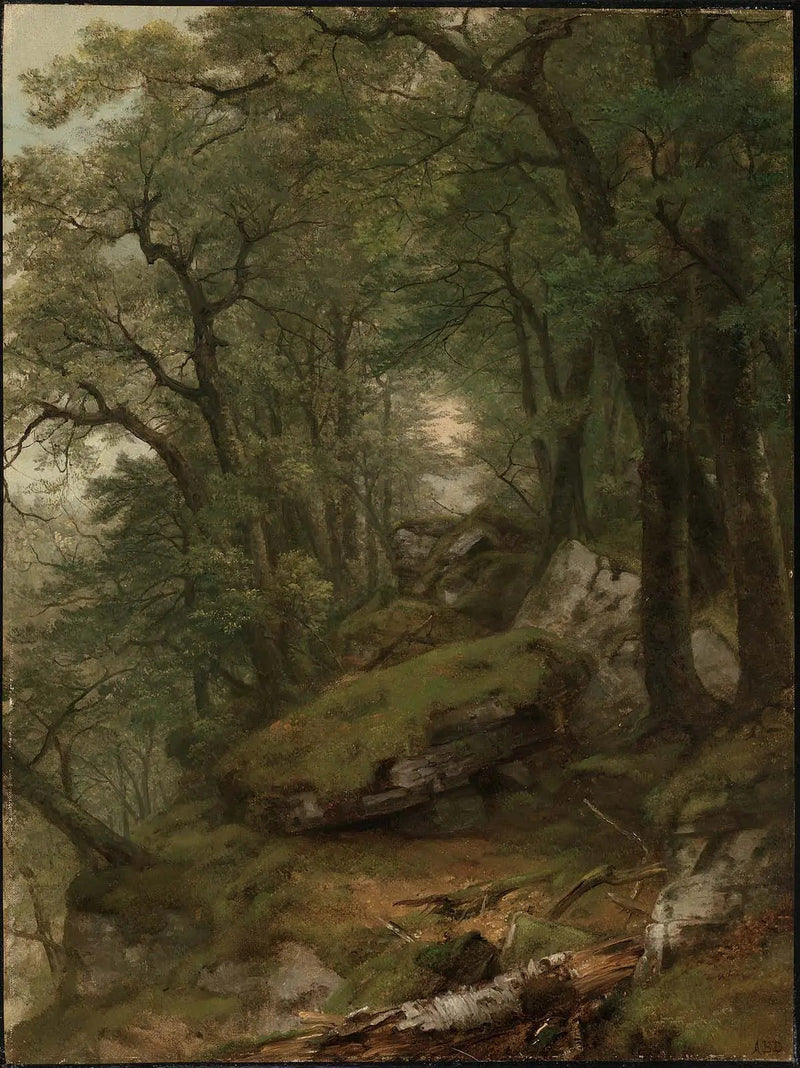 Interior de madera - Asher Brown Durand