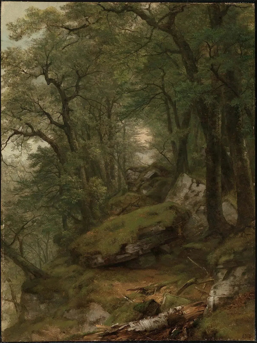 Interior de madera - Asher Brown Durand
