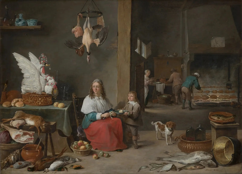 Interior de cocina - David Teniers el Joven