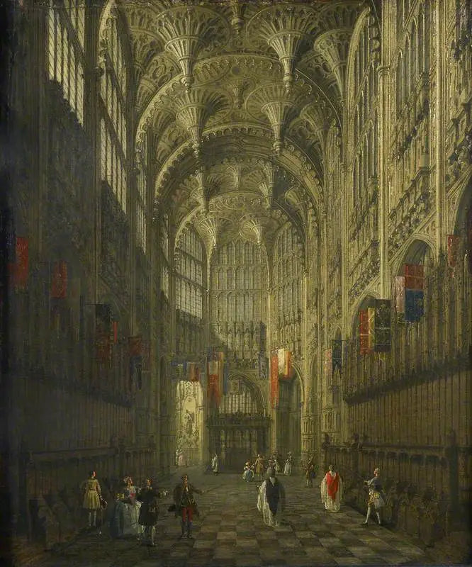 Interior de la capilla de Enrique VII, abadía de Westminster - Canaletto