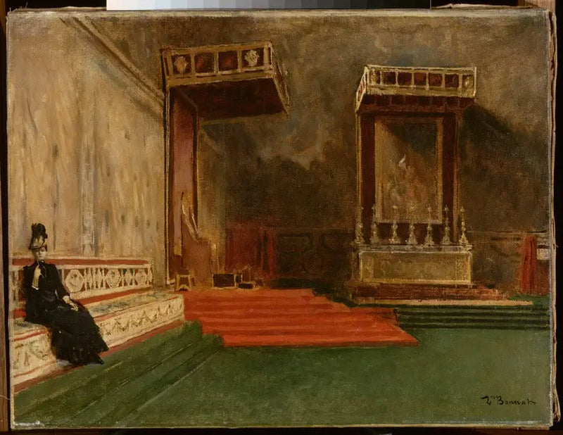 Interior de la Capilla Sixtina - Léon Bonnat