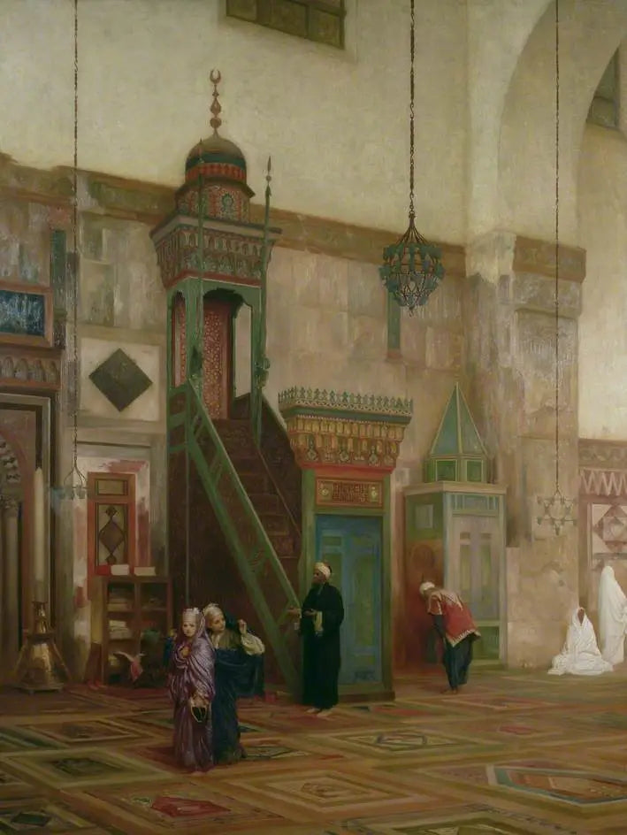 Interior de la Gran Mezquita de Damasco - Frederic Leighton