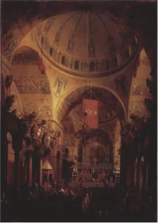 Interior de San Marco, Venecia - Canaletto