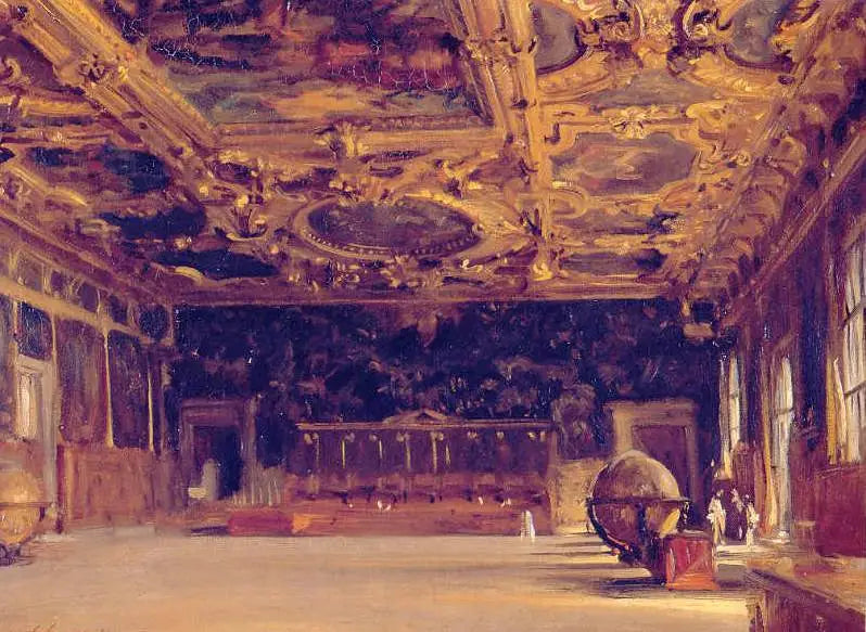 Interior del palacio de Dodge - John Singer Sargent