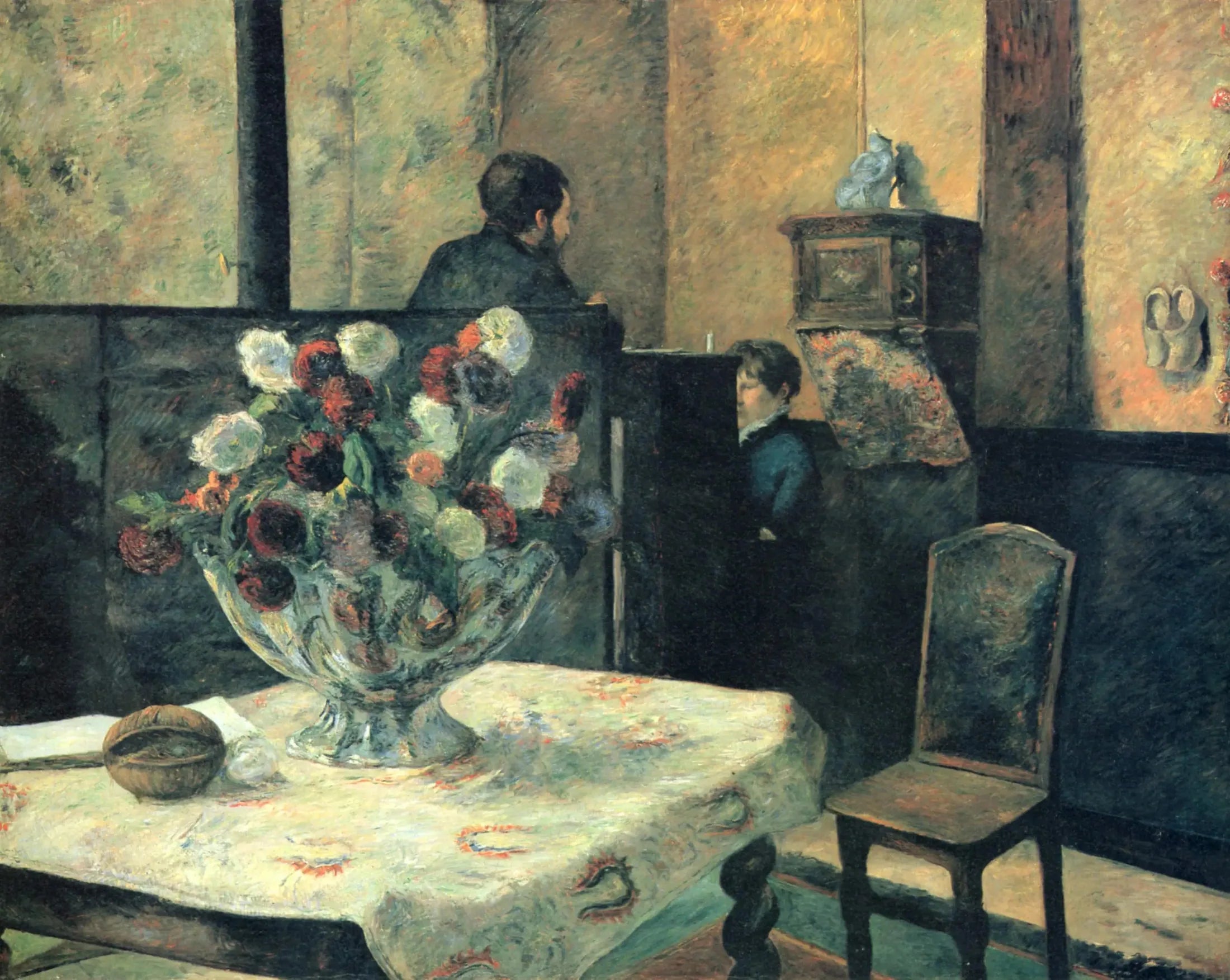 Intérieur du peintre à Paris, rue Carcel - Paul Gauguin image 1 reproduction artisanale de tableau