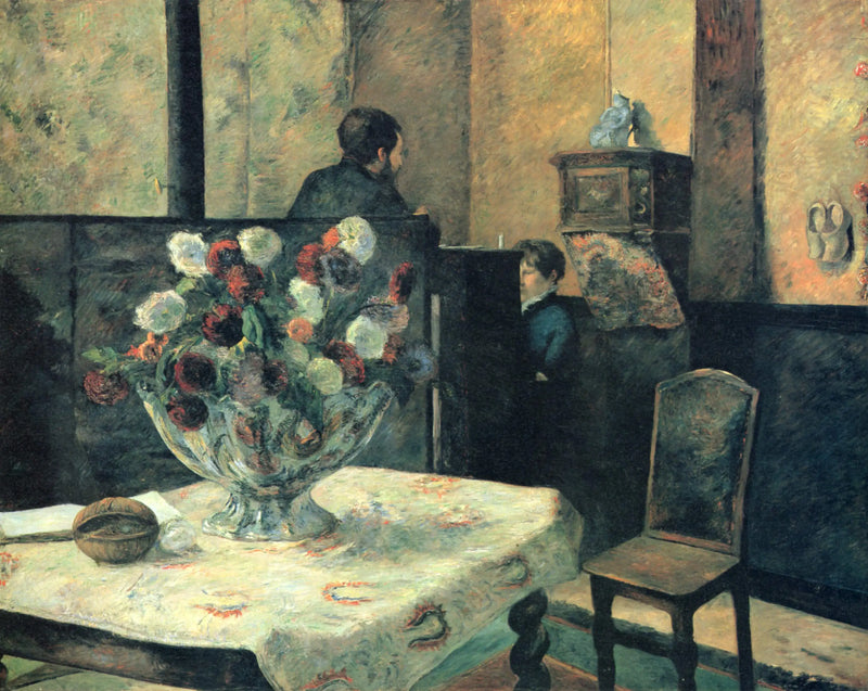 Interior del pintor en París, calle Carcel - Paul Gauguin