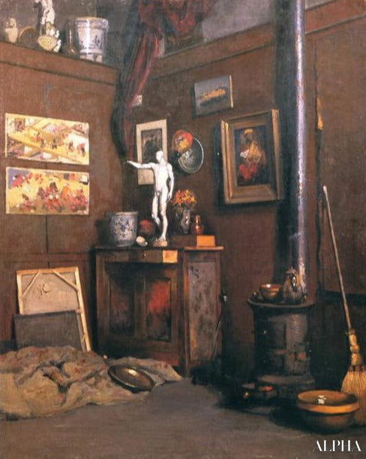 Intérieur d'un studio - Caillebotte - Reproductions de tableaux et peintures haut de gamme