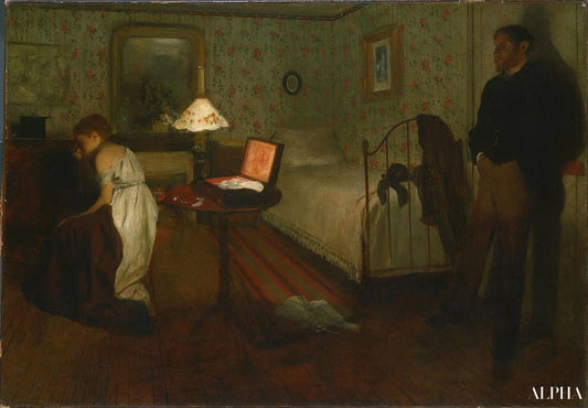 Intérieur - Edgar Degas - Reproductions de tableaux et peintures haut de gamme