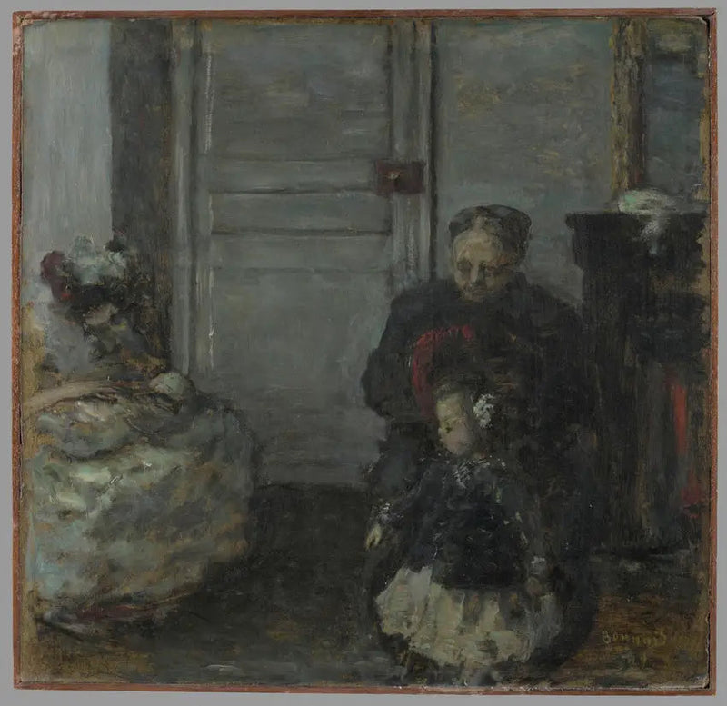 Interior, mujer y niños - Pierre Bonnard