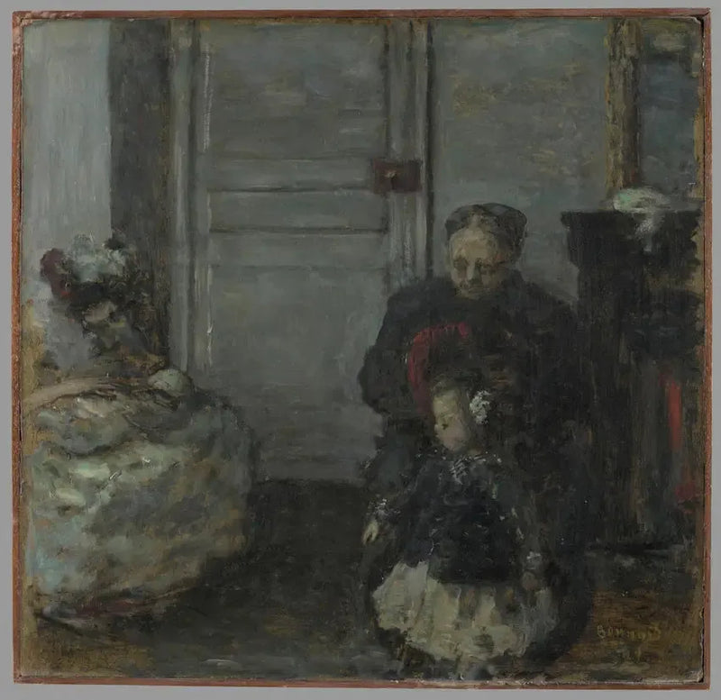 Interior, mujer y niños - Pierre Bonnard